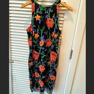 Neiman Marcus Floral Pencil Dress -- medium